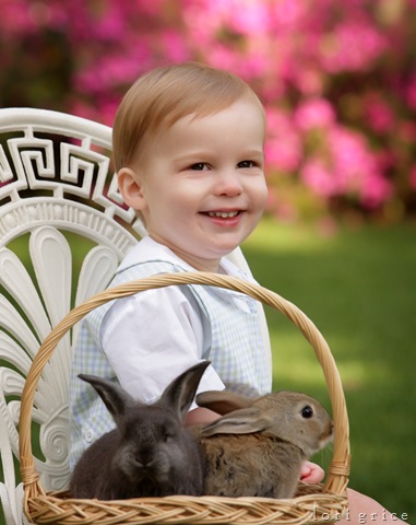 Boy with Bunnies at Forsyth park