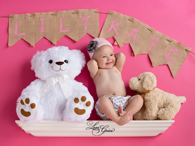 Babies-Baby-Baby Girl-Stuffed-Animals-Children-Kids-In Studio-Pink-Toys-Shelf-Statesboro-Lori Grice